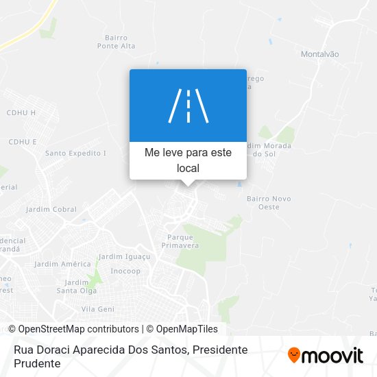 Rua Doraci Aparecida Dos Santos mapa