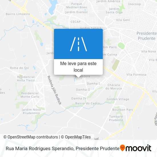 Rua Maria Rodrigues Sperandio mapa