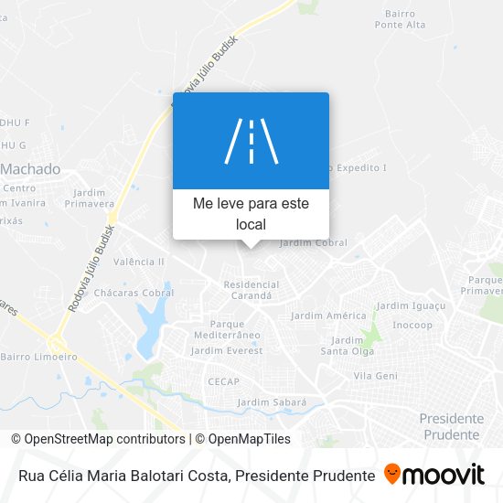 Rua Célia Maria Balotari Costa mapa