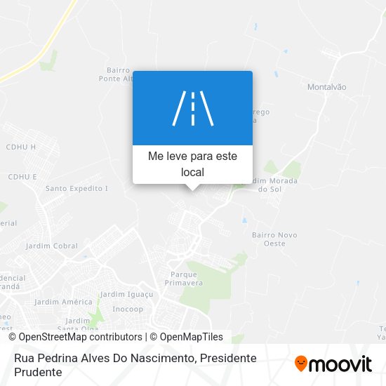 Rua Pedrina Alves Do Nascimento mapa