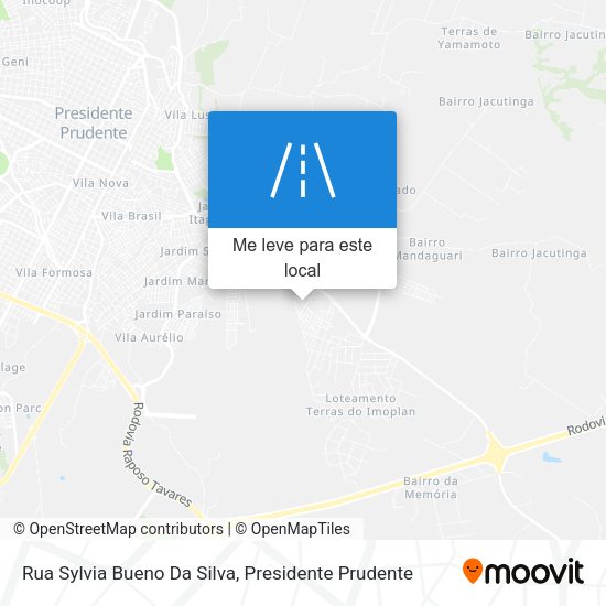 Rua Sylvia Bueno Da Silva mapa