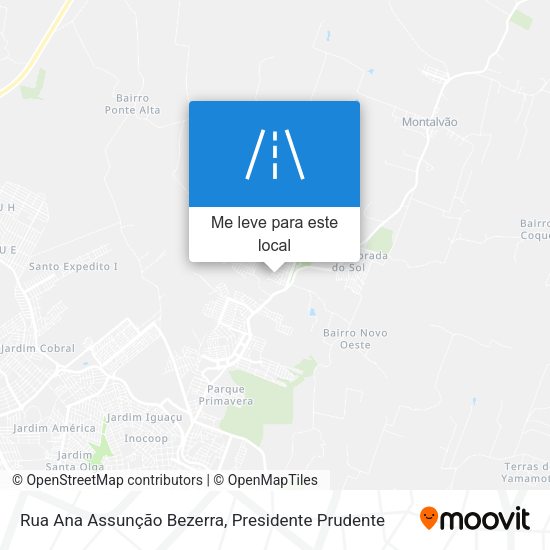 Rua Ana Assunção Bezerra mapa
