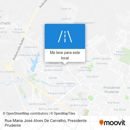 Rua Maria José Alves De Carvalho mapa