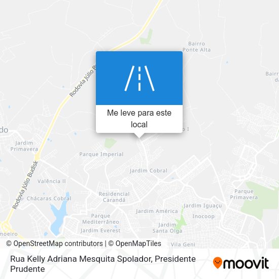 Rua Kelly Adriana Mesquita Spolador mapa