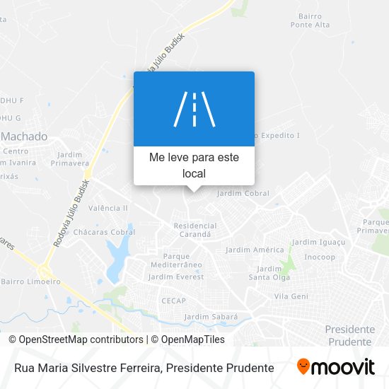Rua Maria Silvestre Ferreira mapa