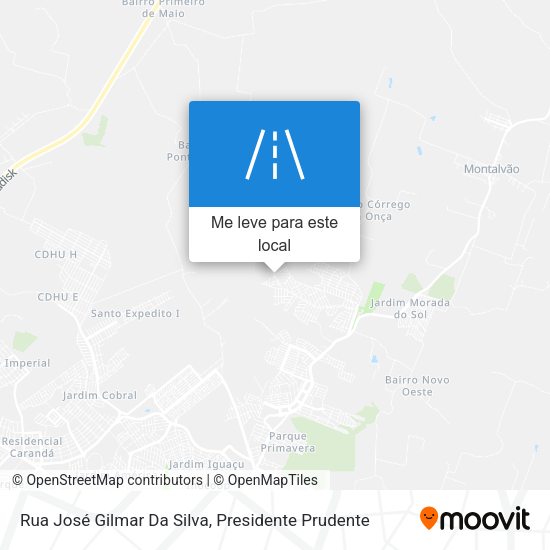 Rua José Gilmar Da Silva mapa