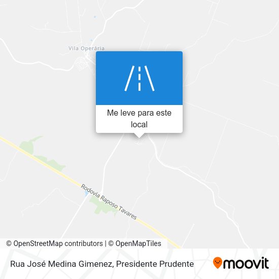 Rua José Medina Gimenez mapa