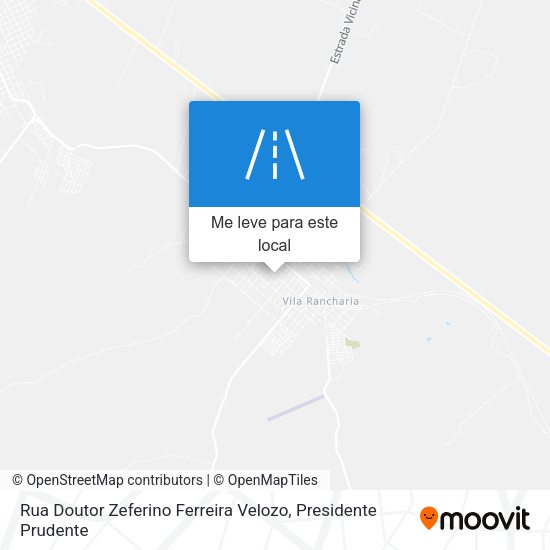 Rua Doutor Zeferino Ferreira Velozo mapa