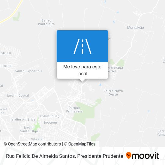 Rua Felícia De Almeida Santos mapa