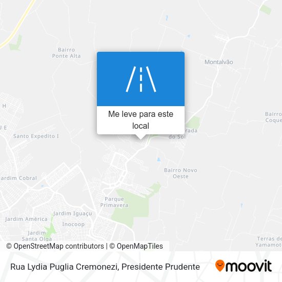 Rua Lydia Puglia Cremonezi mapa