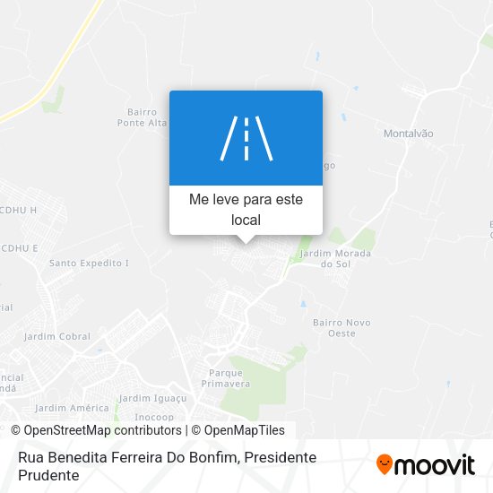 Rua Benedita Ferreira Do Bonfim mapa