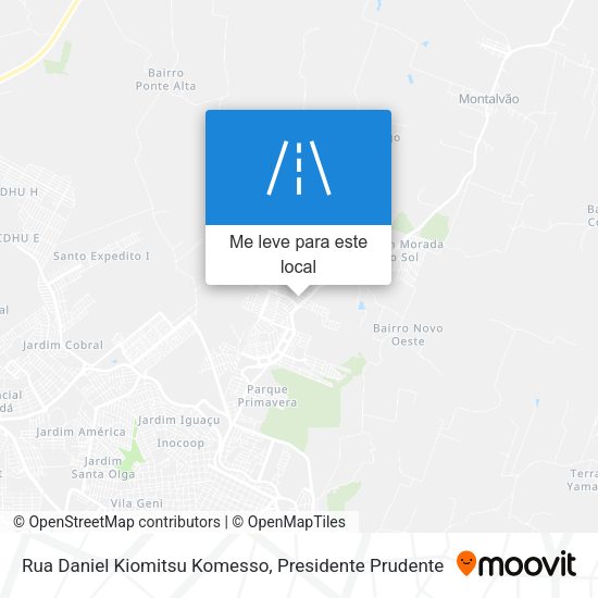 Rua Daniel Kiomitsu Komesso mapa
