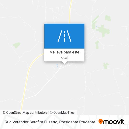 Rua Vereador Serafim Fuzetto mapa