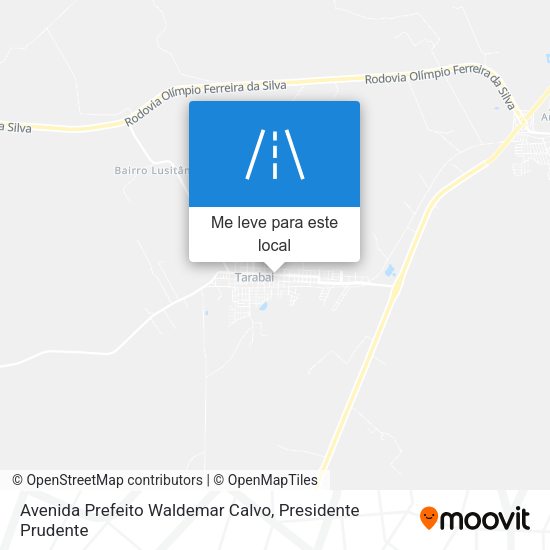 Avenida Prefeito Waldemar Calvo mapa