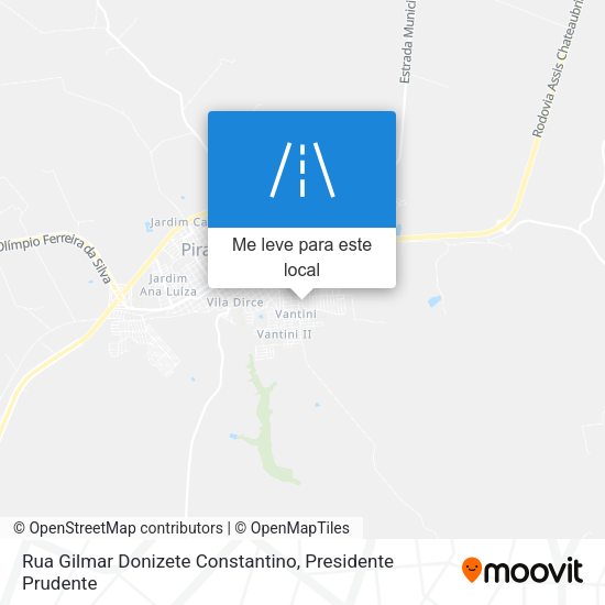 Rua Gilmar Donizete Constantino mapa