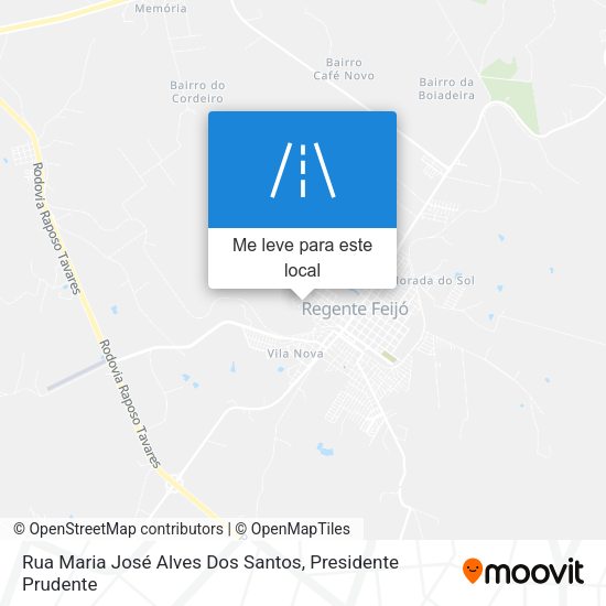 Rua Maria José Alves Dos Santos mapa
