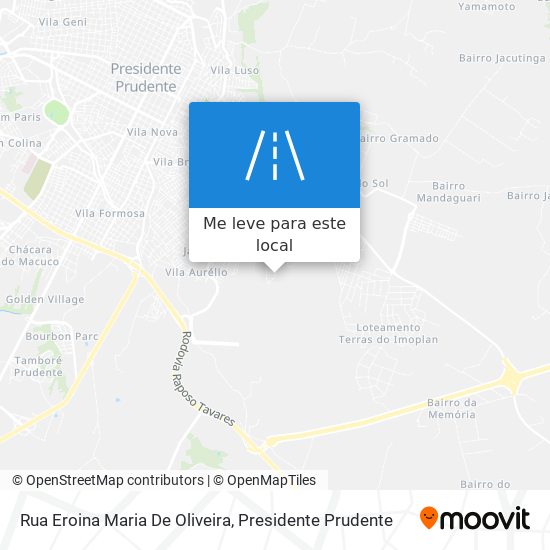 Rua Eroina Maria De Oliveira mapa