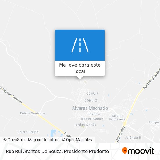 Rua Rui Arantes De Souza mapa