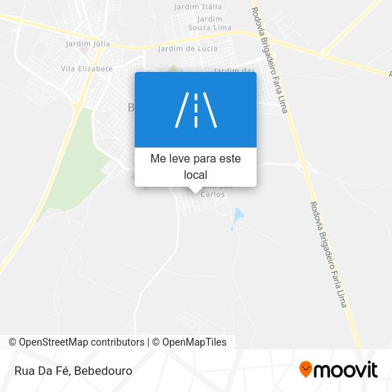 Rua Da Fé mapa