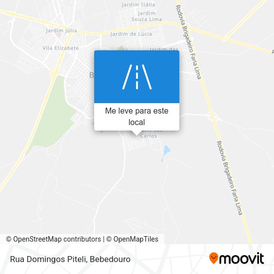 Rua Domingos Piteli mapa