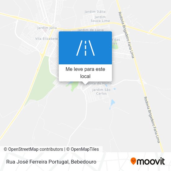 Rua José Ferreira Portugal mapa