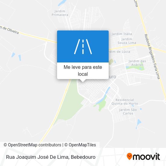 Rua Joaquim José De Lima mapa