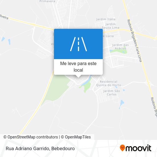 Rua Adriano Garrido mapa