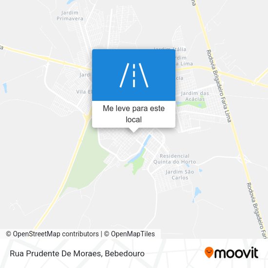 Rua Prudente De Moraes mapa