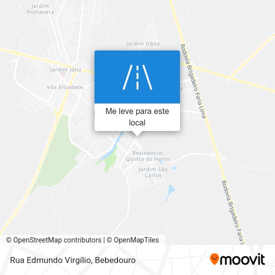 Rua Edmundo Virgílio mapa
