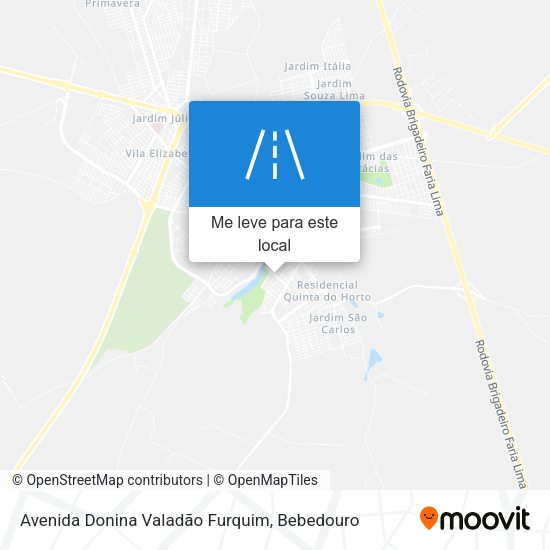 Avenida Donina Valadão Furquim mapa