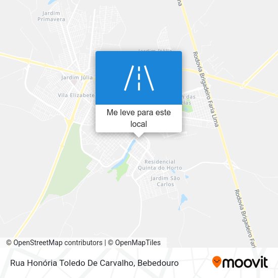 Rua Honória Toledo De Carvalho mapa