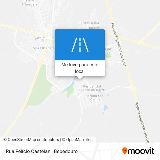Rua Felício Castelani mapa
