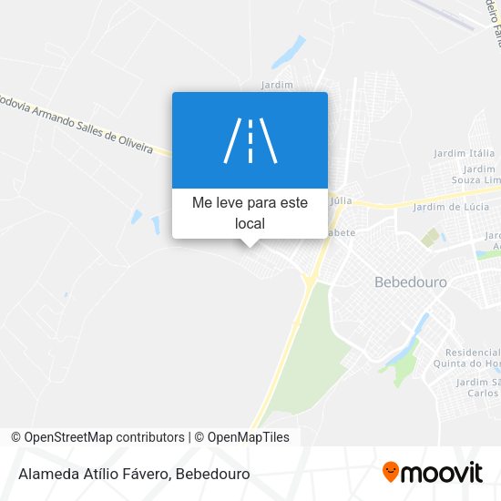 Alameda Atílio Fávero mapa