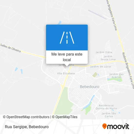 Rua Sergipe mapa