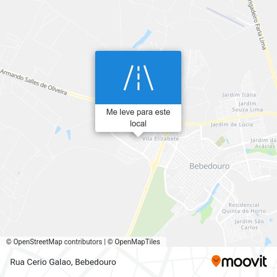 Rua Cerio Galao mapa