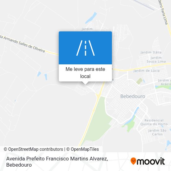 Avenida Prefeito Francisco Martins Alvarez mapa