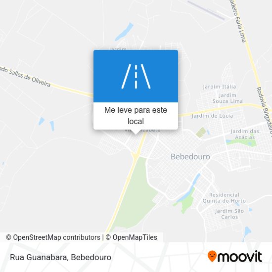 Rua Guanabara mapa