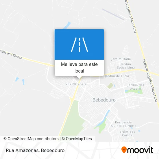 Rua Amazonas mapa