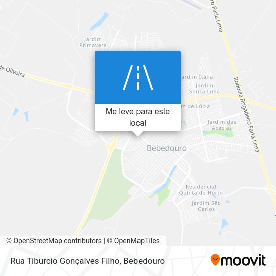 Rua Tiburcio Gonçalves Filho mapa
