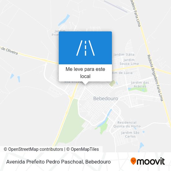 Avenida Prefeito Pedro Paschoal mapa