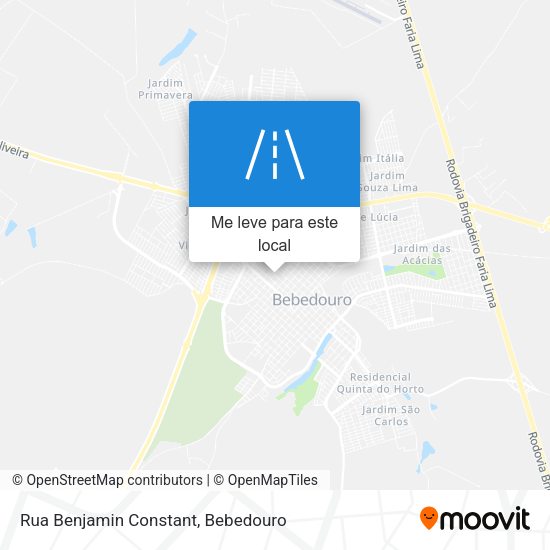 Rua Benjamin Constant mapa