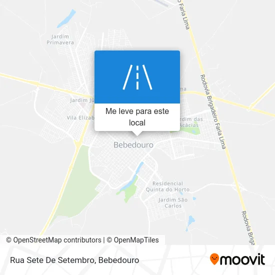 Rua Sete De Setembro mapa