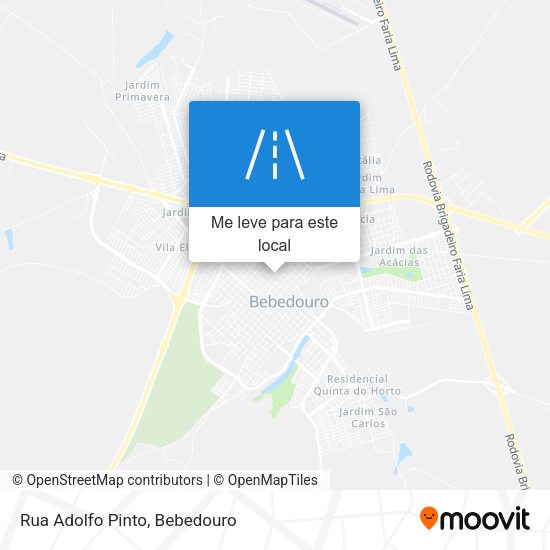 Rua Adolfo Pinto mapa