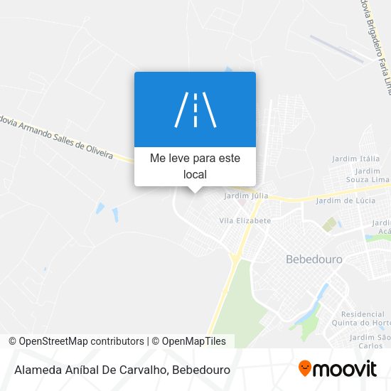 Alameda Aníbal De Carvalho mapa
