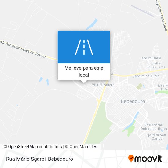 Rua Mário Sgarbi mapa