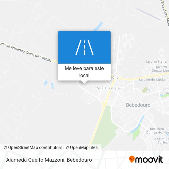 Alameda Guelfo Mazzoni mapa