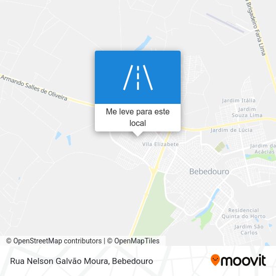 Rua Nelson Galvão Moura mapa