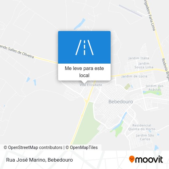 Rua José Marino mapa