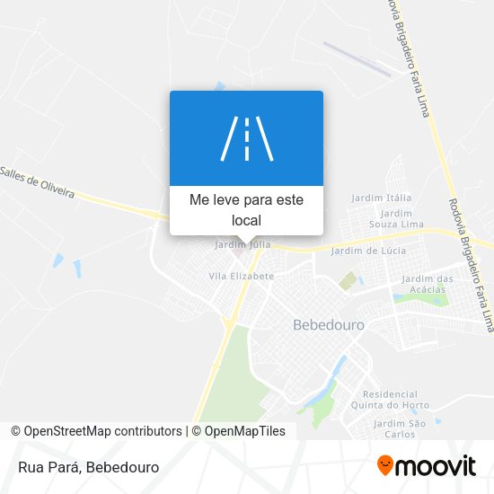 Rua Pará mapa