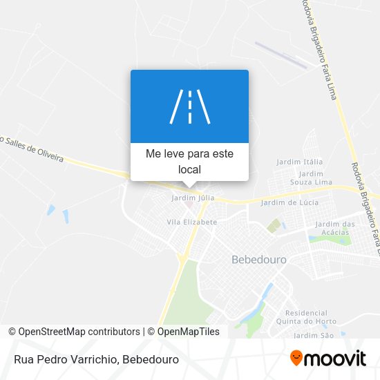 Rua Pedro Varrichio mapa
